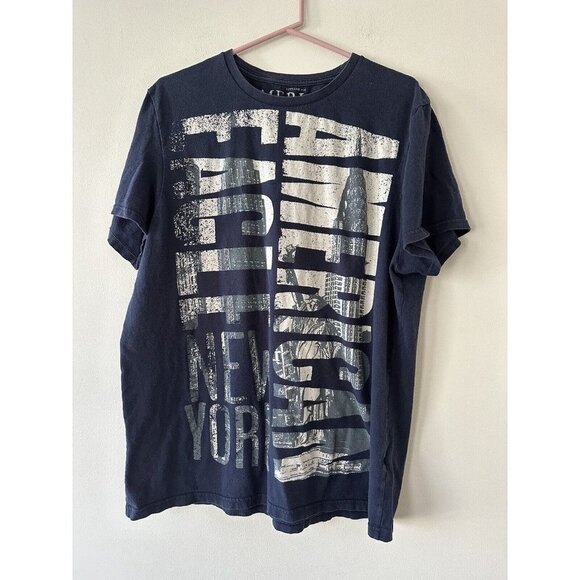 American Eagle Outfitters New York Graphic Shirt  Size XXL Blue  Classic Fit - Picture 2 of 6